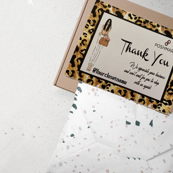 Thank You Business Card (100 count) , Customizable Packaging Cards for Business - Picture 5 of 11